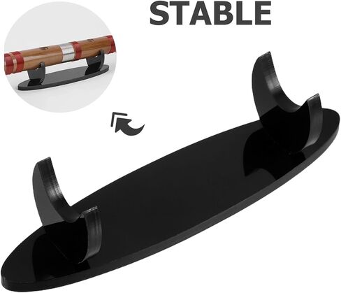 Toddmomy 2pcs Flute and Piccolo Stand Holder Musical Instrument Rack Stable Desktop Flute Display and Storage Organizer for Wind Instruments in Kuwait