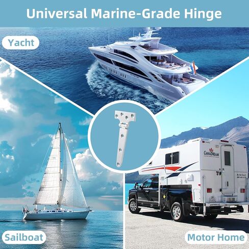 مفصلات T من الفولاذ المقاوم للصدأ 316 شديدة التحمل، من الدرجة البحرية، عبوتان مع براغي للقوارب والخزائن والأبواب والمقطورات والبوابات in Kuwait