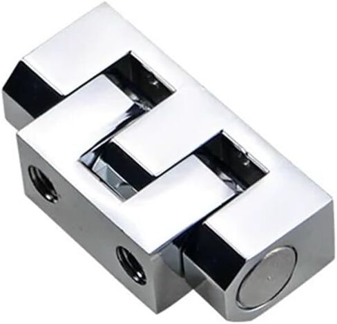 Zinc Alloy Rotating Pivot Hinge Heavy-Duty Suitable for Industrial Equipment Cabinet Door Hinges 1Pcs(Large-Black) in Saudi Arabia