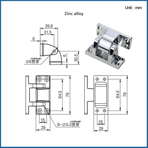 Zinc Alloy Hinge Equipped with Oven Industrial Motor Equipment Cold Storage 1Pcs in Saudi Arabia