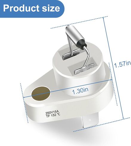 005899F صمام قطع حراري 152 درجة مئوية، متوافق مع Raypak 005899F Zodiac R0012200 مجموعة استبدال مفتاح تشغيل سخان حمام السباحة، أجزاء سخان حمام السباحة، ملحقات وصلة الصمامات الحرارية، قطعة واحدة in Kuwait