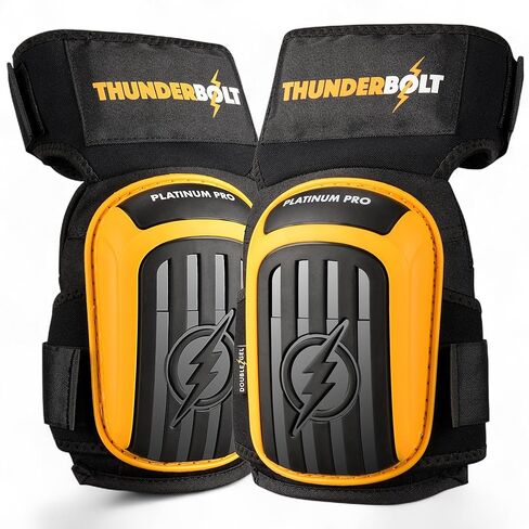 منصات الركبة Thunderbolt للرجال منصات الركبة البناء للرجال والنساء مع هلام مزدوج لأرضيات البستنة تسقيف الثقيلة مع رغوة سميكة إضافية وأشرطة قوية قابلة للتعديل غير قابلة للانزلاق in Kuwait