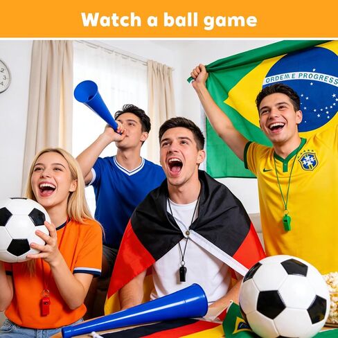 TINSKY 48 Pcs Sport Whistle with Bracelet, 6 Colors Loud Plastic Whistles for Coaches, Referees, Officials, Birthday Party Gift, Emergency Training, the 2026 World Cup Festivals in Kuwait