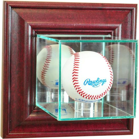 حافظة عرض زجاجية للبيسبول مثبتة على الحائط من MLB in Kuwait