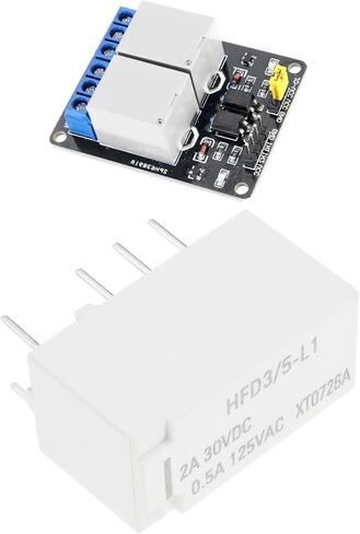 ECSiNG 5 قطعة 2A 5V DC PCB إشارة التتابع HFD3/005-L1 نوع الإغلاق لدوائر التحكم في المعالجات الدقيقة in Saudi Arabia
