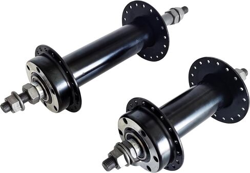 Fat Tire Bike Wheel Part Bicycle Front & Rear Hub 135x190mm Width 36 Hole, Fit Threaded Freewheel 20"/26" x4.0 Snow Bicycle, Disc Brake (Black) in Saudi Arabia