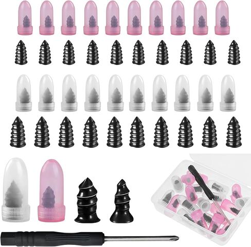 طقم إصلاح الإطارات الفراغي الجديد لعام 2026: مسامير وأدوات مطاطية ذاتية الخدمة مكونة من 20 قطعة بحجمين للسيارات والدراجات النارية والشاحنات والدراجات. in Kuwait