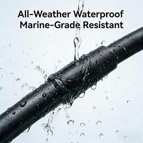 STUDIOFINIX 1.3M Marine Radio Antenna, Waterproof Dipole Hideaway FM Antenna No Drilling Easy Install for Car Boat ATV UTV, Black in Kuwait