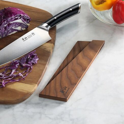 غمد سكين مغناطيسي من خشب الرماد من كانجشان لـ (8 بوصات للطهاة/7 بوصات سانتوكو/7 بوصات ناكيري)، 503947 in Kuwait