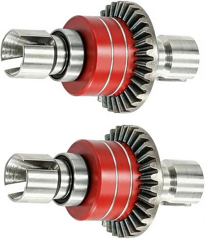 الصلب RC الجبهة الخلفية التفاضلية مجموعة تروس الإدخال ترقية أجزاء ل Hyper go 1/16 H16BM H16PL H16DR H16207 16208 16209 16210 H16 1/14 14301 14302 14209 14210 سلسلة (الأحمر). in Kuwait