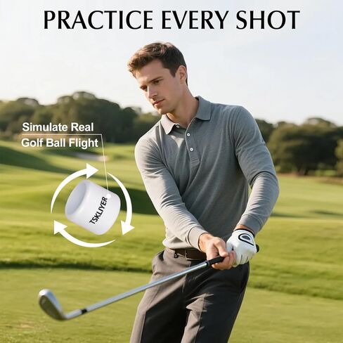 12 Pcs Practice Golf Balls, Limited Flight Golf Practice Balls Training Aid for All Golfers Full Swing in Indoors Backyard Driving Range in Saudi Arabia