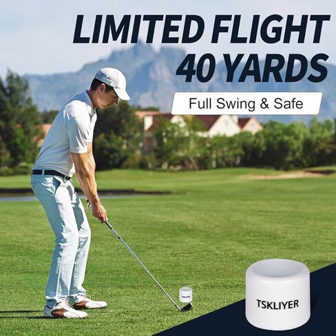12 Pcs Practice Golf Balls, Limited Flight Golf Practice Balls Training Aid for All Golfers Full Swing in Indoors Backyard Driving Range in Saudi Arabia