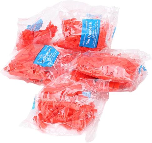 Hapivida Tile Leveling System, 1000PCS Red PE Tile Leveling Spacer Clips with Quick Leveling Feature for Alignment and Finish, Tile Spacers for Ceramic, Porcelain, Marble and Stone Installation in Saudi Arabia