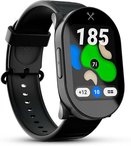 ساعة Blue Tees Golf Playmaker + GPS Golf مع شاشة AMOLED تعمل باللمس | أكثر من 42,000 دورة تدريبية محملة مسبقًا، وتتبع اللقطات المتقدم ومسافات GPS الديناميكية، والطقس في الوقت الفعلي وعرض الدورة التدريبية، ومقاومة للماء IP67 in Kuwait