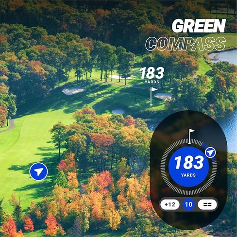 ساعة Blue Tees Golf Playmaker + GPS Golf مع شاشة AMOLED تعمل باللمس | أكثر من 42,000 دورة تدريبية محملة مسبقًا، وتتبع اللقطات المتقدم ومسافات GPS الديناميكية، والطقس في الوقت الفعلي وعرض الدورة التدريبية، ومقاومة للماء IP67 in Kuwait