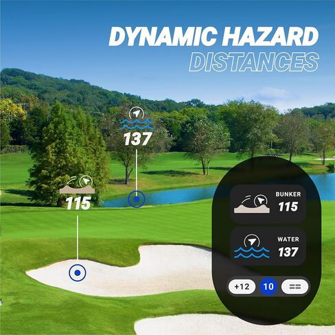ساعة Blue Tees Golf Playmaker + GPS Golf مع شاشة AMOLED تعمل باللمس | أكثر من 42,000 دورة تدريبية محملة مسبقًا، وتتبع اللقطات المتقدم ومسافات GPS الديناميكية، والطقس في الوقت الفعلي وعرض الدورة التدريبية، ومقاومة للماء IP67 in Kuwait
