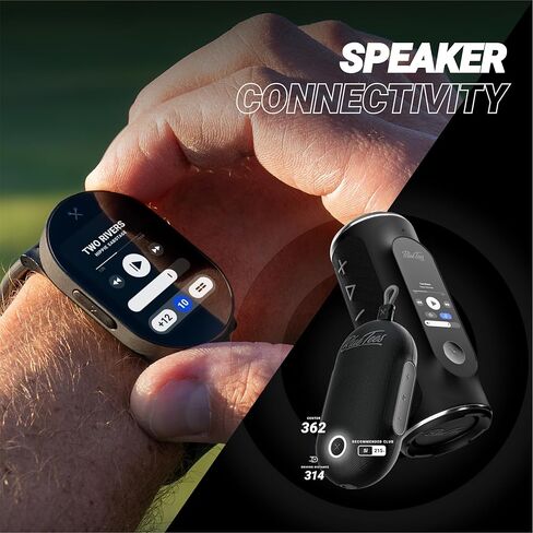 ساعة Blue Tees Golf Playmaker + GPS Golf مع شاشة AMOLED تعمل باللمس | أكثر من 42,000 دورة تدريبية محملة مسبقًا، وتتبع اللقطات المتقدم ومسافات GPS الديناميكية، والطقس في الوقت الفعلي وعرض الدورة التدريبية، ومقاومة للماء IP67 in Kuwait