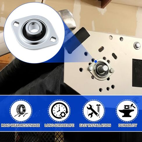 4 قطعة SBPFL204-12 3/4 "رمح مضغوط شفة تحمل اثنين الترباس شنت شفة تحمل استبدال لأنظمة قماش القنب شاحنة قلابة in Saudi Arabia