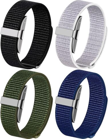 4 Pack Nylon Bands Compatible with Hume Band Replacement Strap, Soft Breathable Slim Fitness Tracker Hume Bands Loop Sport Replacement Wristband for Hume Health Band for Men Women in Kuwait