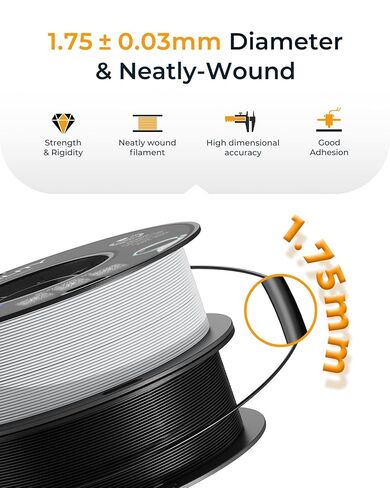 CREALITY PETG Filament 1.75mm 3D Printer Filament, 1kg (2.2lb) Neatly Wound Spool, Dimensional Accuracy ±0.03mm, 2024 Latest Batch, Fit for Ender, Bambu Lab, Anycubic,ELEGOO FDM Printers, Transparent in Saudi Arabia
