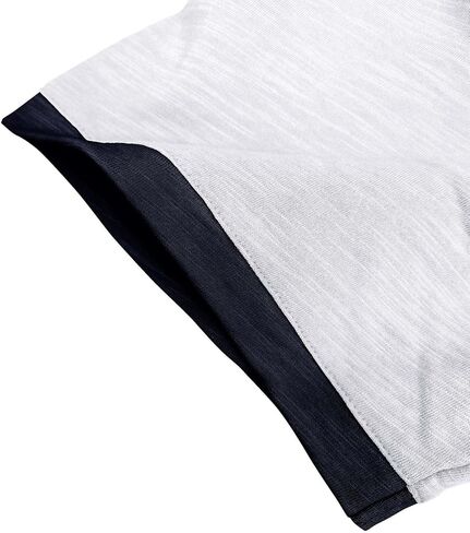 Mens Henley Shirts Raglan Short Sleeve Baseball Tees Casual Slim Fit T-Shirts Summer Classic Color Block Workout Top in Saudi Arabia