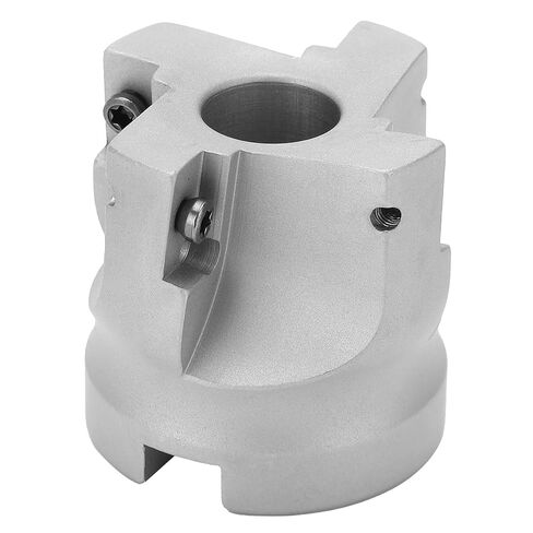 Face Milling Cutter Head, 4‑Flute Design for Metal Processing, High Efficiency, Durable High Carbon Steel Material, Safe and Secure, Inner Hole Diameter Approx. 22mm, Suitable in Kuwait