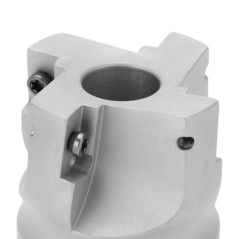 Face Milling Cutter Head, 4‑Flute Design for Metal Processing, High Efficiency, Durable High Carbon Steel Material, Safe and Secure, Inner Hole Diameter Approx. 22mm, Suitable in Kuwait