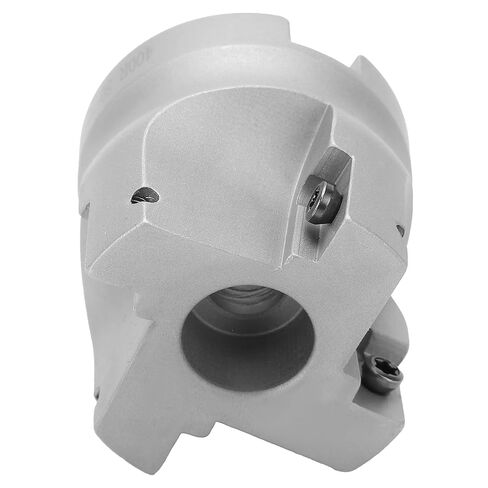 Face Milling Cutter Head, 4‑Flute Design for Metal Processing, High Efficiency, Durable High Carbon Steel Material, Safe and Secure, Inner Hole Diameter Approx. 22mm, Suitable in Kuwait