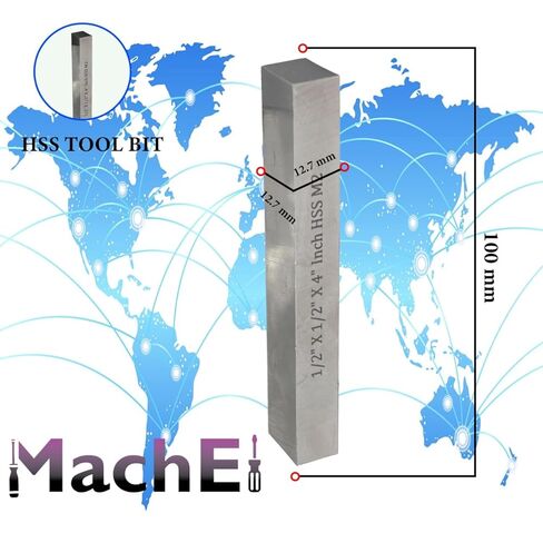 MachEl 4 بوصة قاطعة الذبابة مع ساق مستقيمة 3/4 بوصة وقطعة أدوات HSS - قاطعة طحن شديدة التحمل للمخرطة وآلة الطحن، قطر الرأس 100 مم، أداة طحن الوجه الدقيقة لتشطيب الأسطح المعدنية in Saudi Arabia