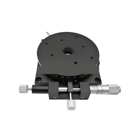 R-محور 90 مللي متر 3.6 بوصة دليل 360 درجة شديدة التحمل منزلق دوار ميكرومتر دقة تعديل الزاوية RSP90-L in Kuwait