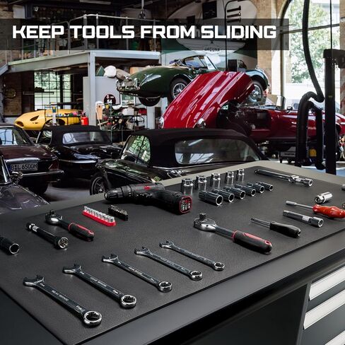 حصيرة طاولة العمل ONREVA مقاس 36 × 72 بوصة، حصيرة عمل مطاطية EVA، تحمي سطح طاولة العمل الخاص بك، وسادة شديدة التحمل لأعلى صندوق الأدوات، الطاولة، محطة الأدوات، بطانة غطاء عربة الخزانة المتدحرجة، 72 بوصة × 36 بوصة بسمك 5 مم in Kuwait