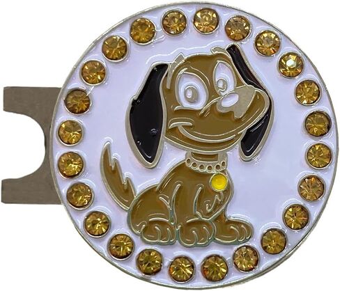 قلم تحديد كرة الجولف Giggle Golf Animal Bling مع مشبك قبعة - إكسسوارات جولف نسائية ممتعة - قلم تحديد مغناطيسي لامع للاعبي الجولف، تصميمات لطيفة للحيوانات الأليفة والحيوانات in Saudi Arabia