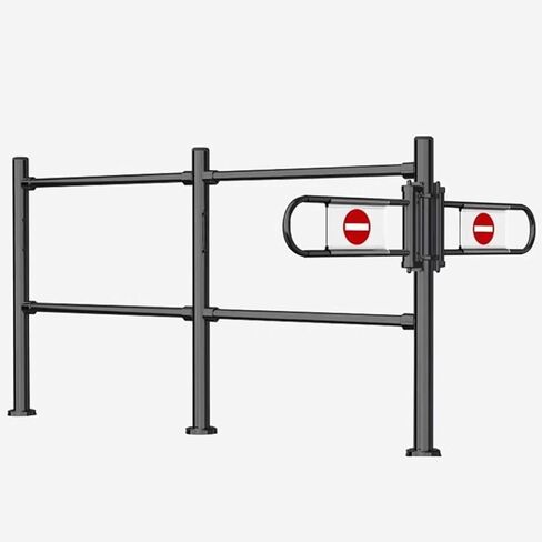 بوابة متأرجحة يدوية بعمود للتحكم في الدخول في محلات السوبر ماركت ومراكز التسوق والمستشفيات والحانات in Kuwait
