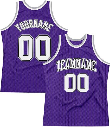 Custom Basketball Jersey for Men Women Youth, Personalized Stitched Printed Name Number Logo, Navy Pinstripe Sports Jersey in Saudi Arabia