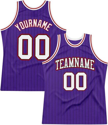 Custom Basketball Jersey for Men Women Youth, Personalized Stitched Printed Name Number Logo, Navy Pinstripe Sports Jersey in Saudi Arabia