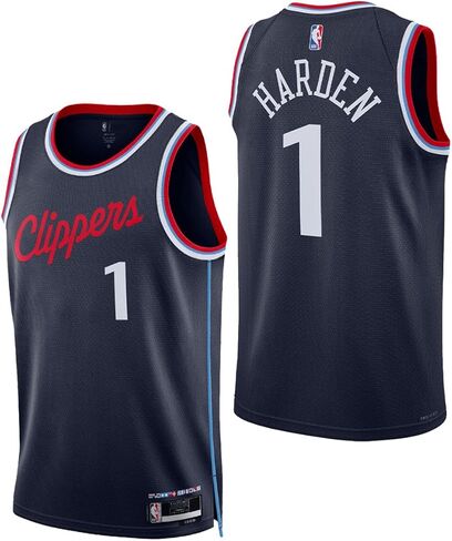 Outerstuff James Harden Los Angeles Clippers #1 Youth Size Icon Player Name & Number Swingman Jersey in Saudi Arabia