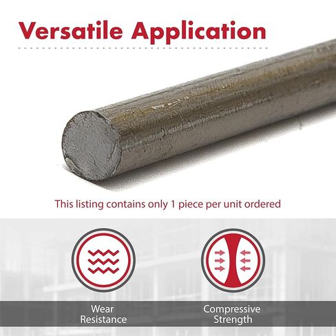 A2 Tool Steel Round Bar 0.625 Inch Diameter 12" Cut Length for Industrial Use, Dies, Cutting Tools, Knifemaking in Kuwait