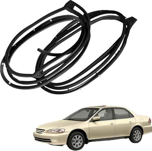 تجريد باب السيارة من الطقس لسيارة Honda Accord 1998-2002 - شريط مطاطي مناسب تمامًا لباب السيارة لتقليل ضوضاء الرياح، أمامي يمين 72310-S84-A01 in Saudi Arabia