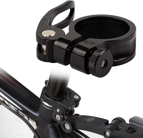 PSLER Bike Seat Post Clamp - Bicycle Quick Release Seatpost Collar for 28.6mm/ 31.8mm/34.9mm MTB Mountain, Tube, Road, Casual Bikes - Yellow (28.6mm) in Saudi Arabia