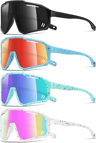 نظارات شمسية رياضية مستقطبة للشباب للأطفال من سن 3 إلى 12 عامًا للفتيات والأولاد UV400 للبيسبول وركوب الدراجات والتنس ونظارات خارجية أخرى in Kuwait