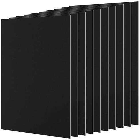 JAPCHET 10 Pack 7 x 5 x 1/32 Inch Anodized Aluminum Sheet, Anodized Aluminum Blanks Black Metal Blanks for Laser Engraving, Crafting, DIY, House Decoration in Saudi Arabia