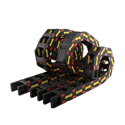Nylon Opening Towing Transmission Cable Chain Frame with End Connector Closed Drag Chain for CNC Router Transmission Parts(45x75 mm) in Saudi Arabia