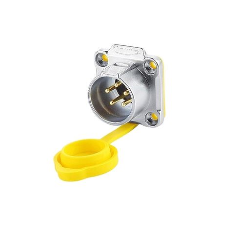 LP-20 Female Male Waterproof Aviation Socket 5-pin Yellow Reverse IP68 Connector UL(Female Plug) in Saudi Arabia