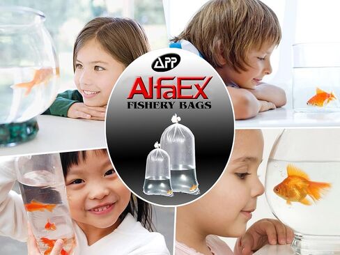 Fishery Bags 3 Inches Leak Proof Rounded Bottom Clear Plastic Fish Bags for Shrimps and Betta Fish Transport. (3" x 14" / 100 Pack / 2 Mil) in Kuwait