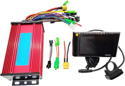 وحدة تحكم بدون فرش مع شاشة LCD WXGN301 للدراجة الكهربائية Escooter، 36 فولت 48 فولت 60 فولت 72 فولت عالمي؛ 500 واط 800 واط 1000 واط ماكس33A in Kuwait