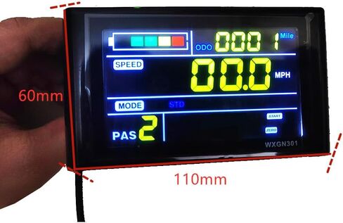 وحدة تحكم بدون فرش مع شاشة LCD WXGN301 للدراجة الكهربائية Escooter، 36 فولت 48 فولت 60 فولت 72 فولت عالمي؛ 500 واط 800 واط 1000 واط ماكس33A in Kuwait