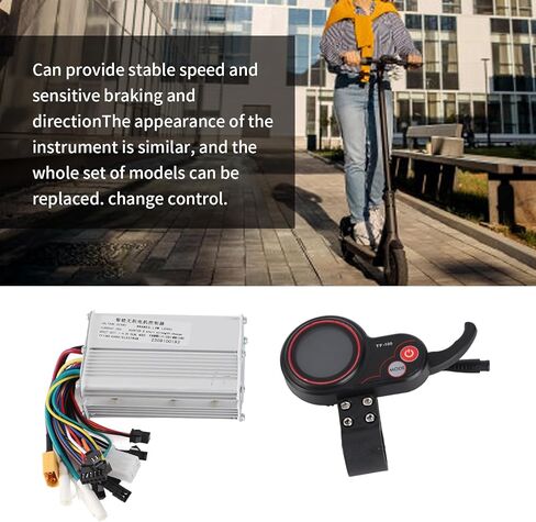 Brushless Motor Controller, 48V 25A Electric Scooter Controller Kit with Display and Communication Cable for KUGOOS in Saudi Arabia