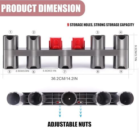 Accessory Holder Compatible with Dyson V7 V8 V10 V11 Vacuum Cleaner Wall Mount Tool Holder Organizer Attachment Holder,Use On Docking Station Or On Wall in Saudi Arabia