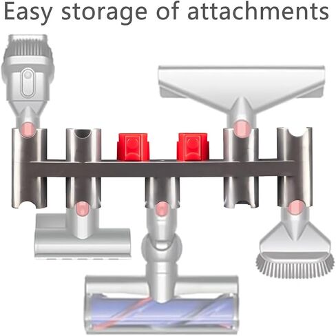 Accessory Holder Compatible with Dyson V7 V8 V10 V11 Vacuum Cleaner Wall Mount Tool Holder Organizer Attachment Holder,Use On Docking Station Or On Wall in Saudi Arabia