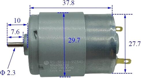 RS-385PH-9Z340 385 موتور تيار مستمر 12 فولت 24 فولت منخفض السرعة الكربون 27.5 مللي متر محرك كهربائي لتقوم بها بنفسك الأجهزة المنزلية in Saudi Arabia